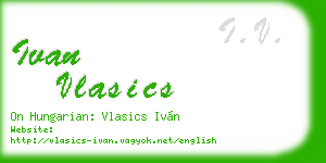 ivan vlasics business card